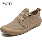 Casual Shoes Loafers Anti-Slip Breathable Shoes Man Fashion Solid Color Lace-up Flats Shoes for Men zapatillas de