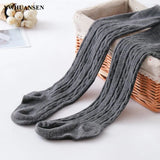 0 to 12 Yrs Combed Cotton Children's Tights Cable Knitted Girls Pantyhose High Quality Warm Tights Baby Girls