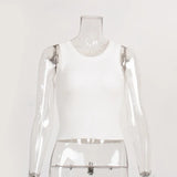Vest Women 2025 Summer Solid Color Repair Thread Inside The Top Wearing Short Y2K