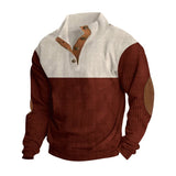 And Winter New Men's Outdoor Jacket Corduroy Leisure Collar Long