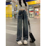 Zingj 2024 New Loose Straight Leg Pants Mop The Floor-Outfit
