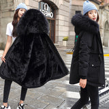 New Coat Female Winter Dress Short Down Cotton Clothing Large Size Korean Student Sent To Overcome The Thin And Thick Loose Cotton-Padded Jacket-Outfit