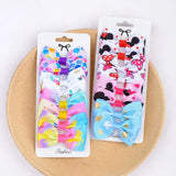 Pcs/set Grosgrain Ribbon Print Hair Bows With Clip For Cute Girls Hair Clips Hairpins Barrettes Headwear Kids Hair
