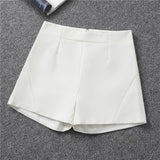 Shorts Women's Black Summer Thin 2025 New Loose High-Waist A Word Casual Broad-Legged Orange