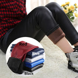 Girls Leggings Kids Leather Leggings Pencil Pants Children Warm Trousers PU Leather Legging Slim Leather Pants For