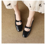 Zingj Retro Low Heel Thick Heel Bow Mary Jane Shoes Female Autumn 2024 New Patent Leather Shallow Mouth College Wind Single Shoes-Outfit