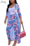 2 Piece Set Women Cardigan Long Trench Tops And Bodycon Pant Suit Casual Clothes Boho Sexy Two Piece Outfits