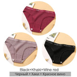Women's Cotton Briefs Women's Panties Sexy Female Underpants Solid Color Panty Intimates Women Underwear M-2XL