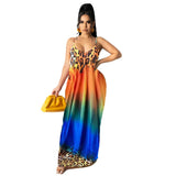 Zingj New Women's Casual Loose Print Cotton Slip