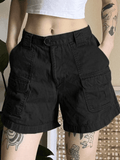 Denim Straight Leg Cargo Shorts- Outfit