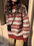 Christmas Jacquard Knit Sweater-Outfit