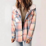 2025 Women's Jacket Long Sleeve Hairy Hooded Jacket Jacket With