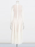 Vietnamese Style Niche Lace Dress 2025 New High-End Embroidery Collar Slimming Dress
