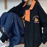 Spring Autumn New Corduroy Jacket Women's Baseball Jacket Korean Harajuku Coat Women Streetwear Gothic Jackets
