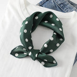 Square Silk Scarf Women Fashion Print Small Neck Scarfs Office Lady Hair Band Foulard Hand Kerchief Female Bandana