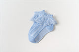 to 12 Years Children Lace Socks Girls Cotton Spring Autumn Summer Mesh Princess Short Dance Socks Thin Kids Toddlers