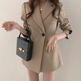 Jacket Women's Summer Thin Korean Version Of The Hong Kong Style Retro Fasctive Top Loose B Small Man Outside The