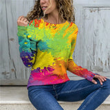 Spring Autumn New Fashion Solid T-shirts Harajuku Long Sleeve Cotton Tee Shirts Elegant Y2K O Neck Female Clothes Top