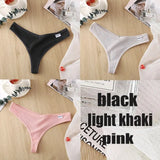 8 Colors Women's Thong G-String Cotton Thongs Women's Panties Sexy V Waist Female Underpants Pantys Lingerie