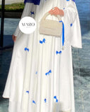 Eastern Arab Women's 2025 New Dubai Abaya Loose Flare-Sleeve Bow