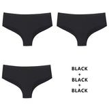 3Pcs/Lot Seamless Panty Set Underwear Female Comfort Intimates Fashion Low-Rise Briefs Panties Women Sexy
