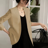 Suit Spring And Autumn New Cushion Shoulder Casual Fashion Temperament Slimming Professional OL Small Suit Coat
