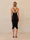 Autumn 2024 New Sexy Hanging Neck Babes Taut-Bumed Dress Evening Dress