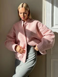 Pink Bomber Jacket- Outfit