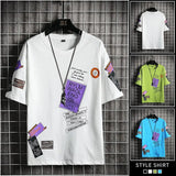 T-Shirt Men's Spring and Summer 2022 New Casual Trend Pure Cotton Tide Brand Ice Silk Men's Bottoming