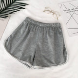 Simple Women Casual Shorts Patchwork Body Fitness Workout Summer Shorts Female Elastic Skinny Slim Beach Egde Short