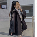 Zingj Trench Coat Coat Female 2024 New Autumn Temperament Casual Loose Show Thin Versatile Bf Harajuku Trend Ins-Outfit