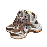New Bow-Shaped Bridge Bottom Sneakers Spring, Summer, Autumn And Winter Tide Brand Small White Shoes Super Fire Fried Street Old Dad