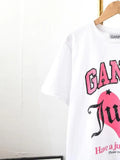 vintage chic smiley print T-shirt women 2022 summer short sleeve round neck cotton cozy tees casual tops female
