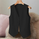 Suit Vest Women's Small Vest Spring And Autumn New Repair Outside The Female Red Short Female Horse Clip
