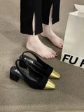 Evening Summer Heels 2025 French Small Fragrant Sandals High-End Pointed With Skirt Women's