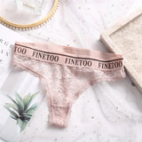 Thong Sexy Lace Panties Perspective Underwear Lingerie Panties Floral Lace Underpants Solid Color Briefs for Female