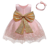 Baby Kids Dresses For Girls Embroidery Infant Girl Birthday Party Dress Ball Gown Christening Dress for Baby Girl