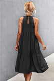 Loose Splicing Casual Halter Stitching