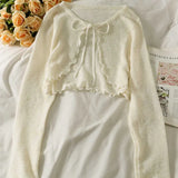 Women Thin Coat Casual Bow Summer Sun Protection Clothes Female Cardigan Shirt Lolita Covers Tops Blouse Woman
