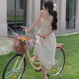 Women Summer Elegant Fashion Midi Dress Lady One Piece Party Clothing Outfits