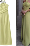 Halter Long Dress Women Summer Backless Dress Woman Off Shoulder Elegant Party Dresses For Women 2023 Sexy Evening