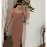 Sexy New Bodycon Midi Dress Women Backless Club Elegant Tank Party Casual Beach
