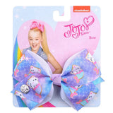 inch JoJo Bows Jojo Siwa Rainbow Printed Knot Ribbon Bow For Girls Handmade Boutique Hair Clip Children Hair