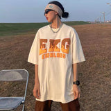 Embroidery Woman Tshirts High Street Harajuku Retro Y2k Top Loose Casual All-match Thin Y2k Aesthetic Clothing