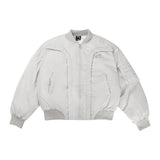 Curved Flying Cotton Jacket Boxy Loose Warm Cotton Coat Men And Women The Same Fried Street