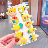 New Girls Cute Silica Gel Cartoon Princess Hairpins Lovely Hair Ornament Barrettes Hair Clips Fashion Hair