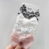 2021 New Leopard Print Hair Clips For Cute Girls BB Boutique Hairpins Bowknot Barrettes Headwear Kids Hair