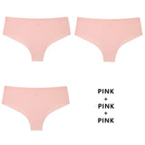 3Pcs/Lot Seamless Panty Set Underwear Female Comfort Intimates Fashion Low-Rise Briefs Panties Women Sexy