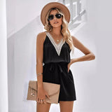 2025 New Wish Women's Casual Lace Vneck Solid Color Sleeveless