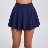 Zingj Pleated Sports Skirt Contains Tennis Bag Quick Drying Tennis Skirt Pants Prevent Naked Fitness Skirt 9905- Outfit